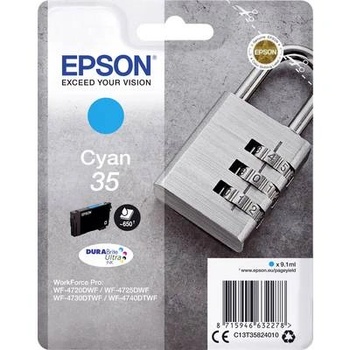 Epson Padlock C13T35824010 глава и патрон за мастиленоструен принтер 1 броя Оригинал Стандартен добив Синьо-зелен (C13T35824010) (C13T35824010)