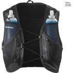 Salomon Раница за трейл бягане Salomon Active Skin 12 Set Trail running backpack - Black / Metal - размер XL (502-8384-0115)