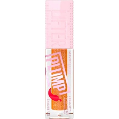 Maybelline Lifter Plump гланц за устни за обем с екстракт от лют червен пипер 5.4 ml нюанс 008 Hot Honey