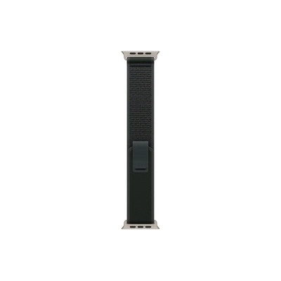 Apple Watch 49mm Loop: Black Trail Loop - M/L - Natural Titanium Finish (mxtr3zm/a)