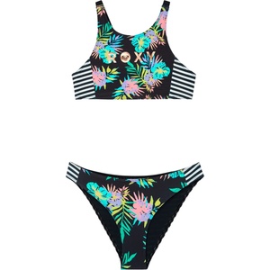Roxy Детски комплект бикини Roxy Kid's Roxy Active RG Crop Top Set Bikini - Anthracite Aquarella Active Rg - размер 6 Years (750-2844-0112)