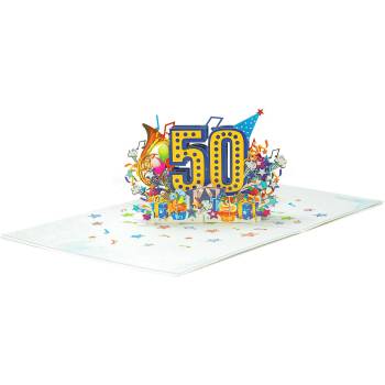 Image 1 of Kiriori Поздравителна картичка Pop-up "50