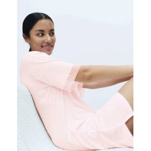 Marks & Spencer Нощница с дантелен кант Marks & Spencer розова Marks & Spencer | Rozov | ЖЕНИ | S