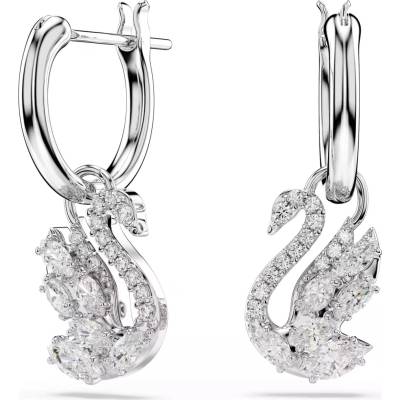 Swarovski Nádherné visiace náušnice 2v1 Swan 5759942
