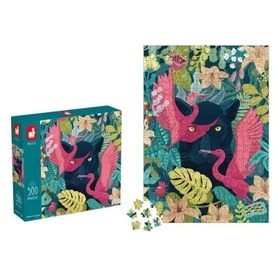 Janod - Детски пъзел - Пантера - 500 части (J02508)