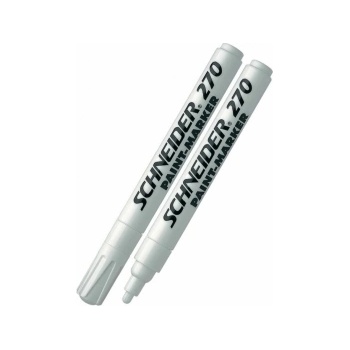 Schneider Перманентен маркер Schneider Maxx 270 бял объл връх