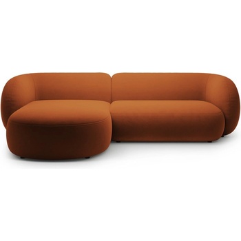 Micadoni Теракотен кадифен ъглов диван (ляв ъгъл) Kate - Micadoni (MIC_LC_44_F1_KATE5)