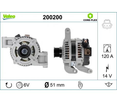 Alternátor VALEO 200200