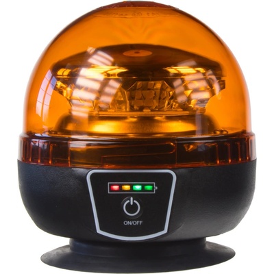 Maják LED magnetický, Akumulátorový, oranžový