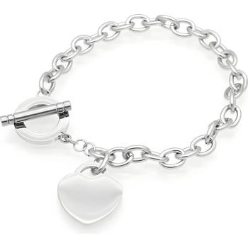 HARAHU Гривна Elegant Heart - Сребърна KP28713 (28713)