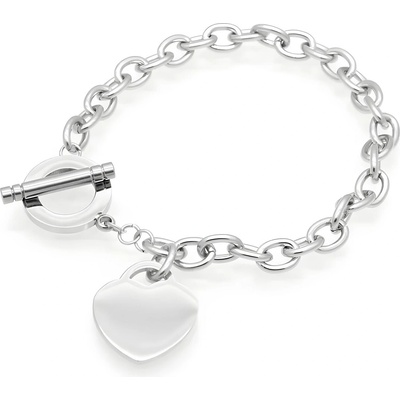 HARAHU Гривна Elegant Heart - Сребърна KP28713 (28713)