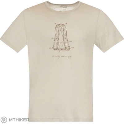 Bergans Graphic Wool tričko chalk sand