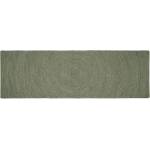 vidaXL Килими за помещение Маслиненозелено 80 x 250 cm юта (42010578)