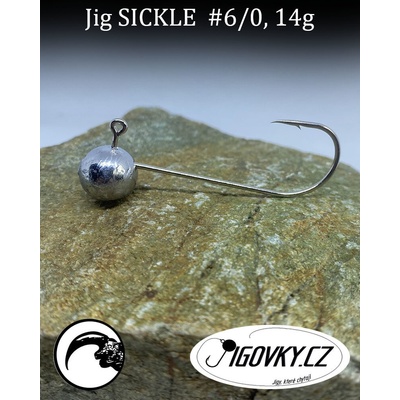 JigovkyCZ Jigová hlava SICKLE vel.6 14g 5 ks