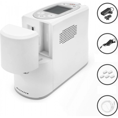 Kingon Prenosný kyslíkový koncentrátor s batériou, P2, 2 x Li-ion 6,8 Ah, 5L/min, 96%