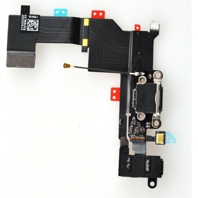 Nabíjací lightning dock a audio konektor pre iPhone 5S Čierna