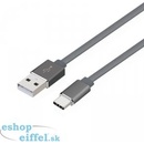 TB Touch AKTBXKU1PAC100G USB CM - USB AM, metal connestor,1m, šedý