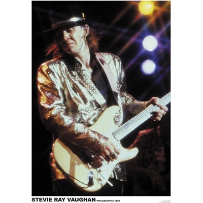 Plagát, Obraz - Stevie Ray Vaughan - Philadelphia 1986, 59.4 × 84.1 cm