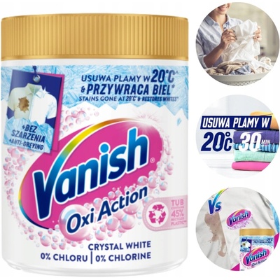 Vanish Oxi Action White odstraňovač škvŕn prášok 470 g