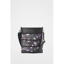 Dara bags crossbody kabelka Dara bags Dariana Middle Blue Flower čierna-fialová-modrá