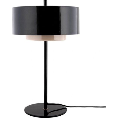Leitmotiv Черна метална настолна лампа (височина 50 cm) Grato Anillo - Leitmotiv (LM2396BK)