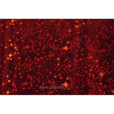 Фолио Червен металик 2