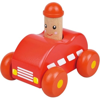 Lelin Бебешка играчка Lelin - Количка, със звук Бийп, червена (L10143)