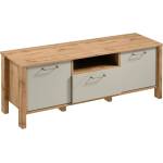Gala Meble ТВ шкаф MENTA 138x49 см дъб Wotan/сив (GM0048)