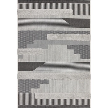 Asiatic Alfresco Monty MN05 BLACK GREY GEOMETRIC