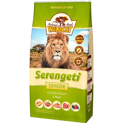 WildCat Serengeti Senior 5 druhov mäsa so zemiakmi 3 kg