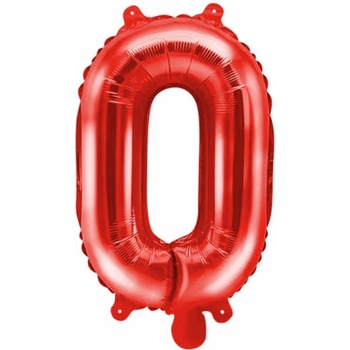 Image 1 of PartyDeco Балон от фолио Mini - Буква O 35см червен