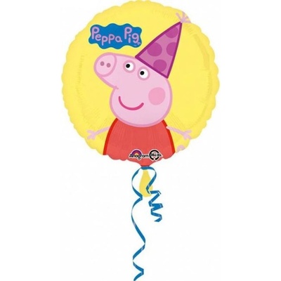 GoDan Balón foliový Prasátko Peppa Peppa Pig ŽLUTÝ 43 cm
