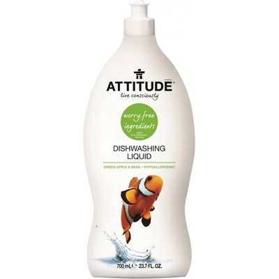 Attitude prípravok na umývanie riadu s vôňou zeleného jablka a bazalky 700 ml