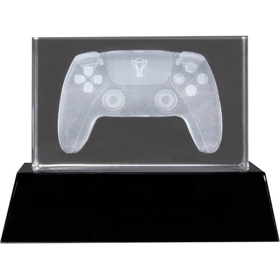 Krystalové sklo 3D-PLAYSTATION 10 cm