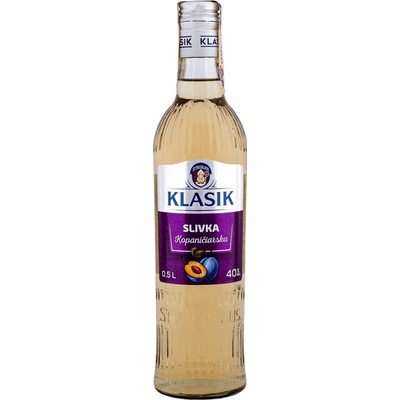 Kopaničiarska Slivka 40% 0,5 l (čistá fľaša)