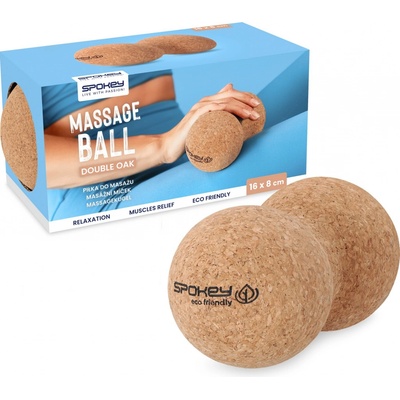 Spokey DOUBLE OAK Dvojitý masážní míček korkový