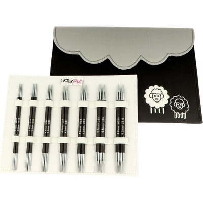 KnitPro Karbonz Deluxe Set vymeniteľných ihlíc 13cm