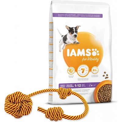 Iams Puppy Small & Medium s kuřecím masem 12 kg