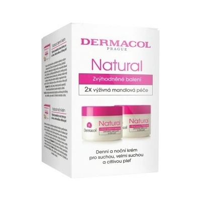 Dermacol Natural mandlový denní 50 ml + noční krém 50 ml