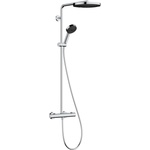 Hansgrohe Pulsify S Puro - Душ комплект с термостат, диаметър 26 cm, 3 струи, EcoSmart, хром 24237000 (24237000)