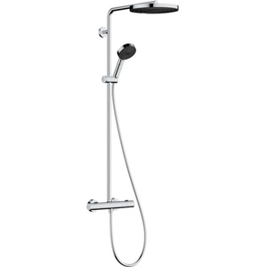 Hansgrohe Pulsify S Puro - Душ комплект с термостат, диаметър 26 cm, 3 струи, EcoSmart, хром 24237000 (24237000)