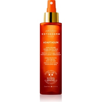 Institut Esthederm Adaptasun Sun Care Oil слънцезащитно олио за тяло и коса със средна UV защита 150ml