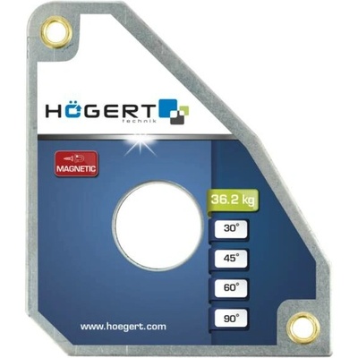 Högert Technik Magnetický svařovací úhelník trojúhelníkový 36,2 kg HT3B660