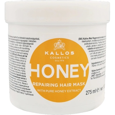 Kallos KJMN Honey Repairing Hair Mask With Pure Honey Extract 275 ml