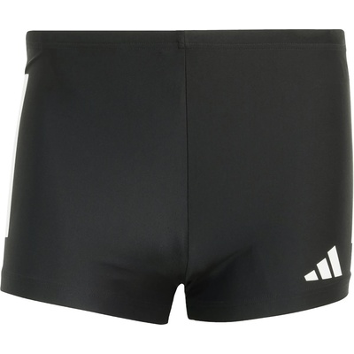 Adidas Мъжки бански слипове adidas 3 Stripes Bold Boxer Swim brief - Black / White - размер 8 (050-1832-0117)