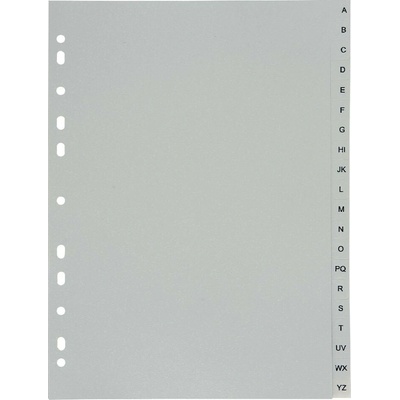 Rozdružovač A4 abecední A–Z, PVC, šedý