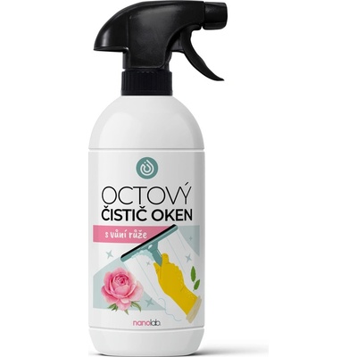 Nanolab Octový čistič na sklá a okná Ruže 500 ml