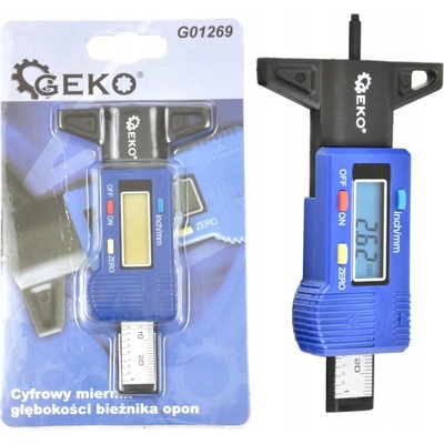 GEKO Digitální měřič hloubky dezénu pneumatik G01269 – Zboží Mobilmania