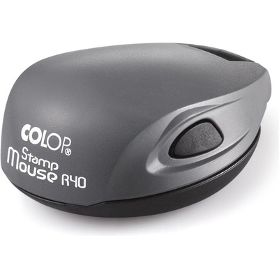 Colop Печат Stamp Mouse R40, кръгъл, 40 mm, джобен, сив (1085100060)