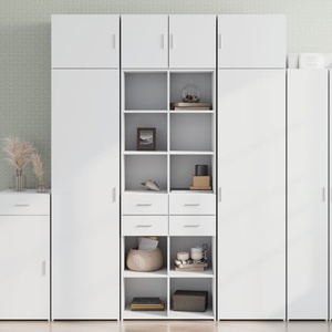 vidaXL Висок шкаф, бял, 70x42, 5x185 см, инженерно дърво (3281462)